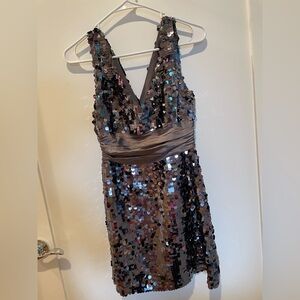 Forever 21 Multicolor Sequin Mini Dress